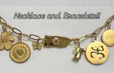Puerto Rico Charm Bracelets Stainless Steel Gold