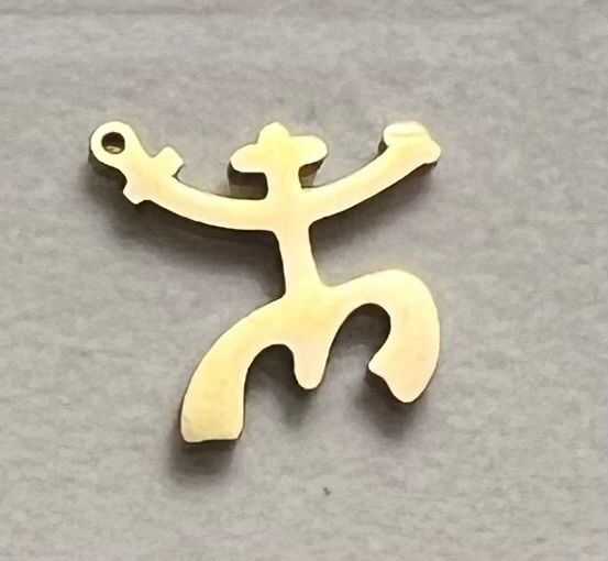 PR Taino Coqui shaped Gold charm