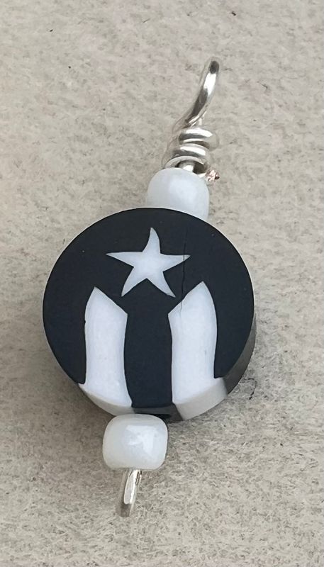 PR Flag Clay Charm​