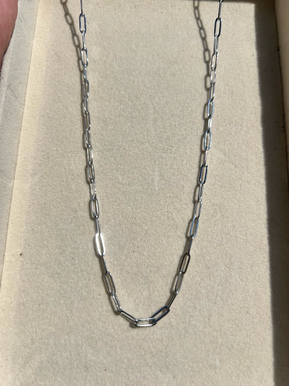 Chain Paperclip Style Necklace