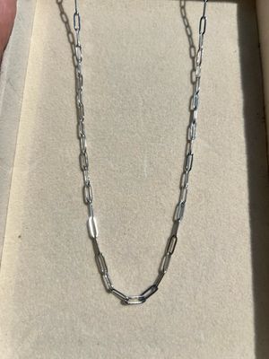 Chain Paperclip Style Necklace