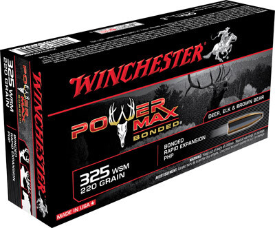 Winchester PowerMax Bonded 325 WSM 220 Grain Bonded Rapid Expansion PHP
