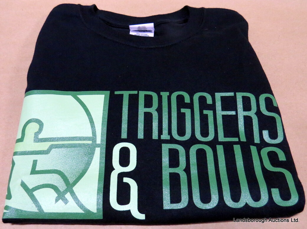Triggers and Bows Shooting Range T-Shirt, Color: Black, Size: S