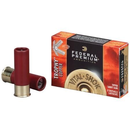 Federal Premium Vital-Shok 20 Gauge Trophy Copper Sabot Slugs  275 Grain (5 Rounds) 3&quot;