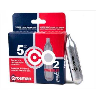 Crosman Co2 Powerlet Cartridges 12g (5-Pack)