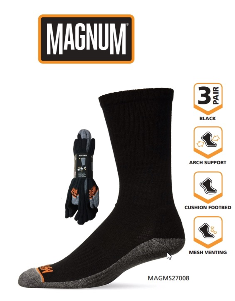 Magnum Crew Sock 3-Pack