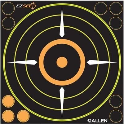 Allen Adhesive EZ See 8" Sight-In Target (6-Pack)