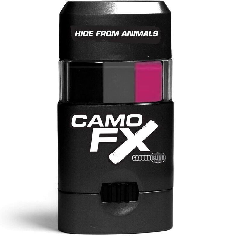 CamoFX Face Coloring System Ground Blind Black Out Grey/Black/Pink