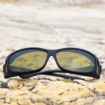 Cocoons Sunwear OveRx Glasses MiniSlim Black/Yellow