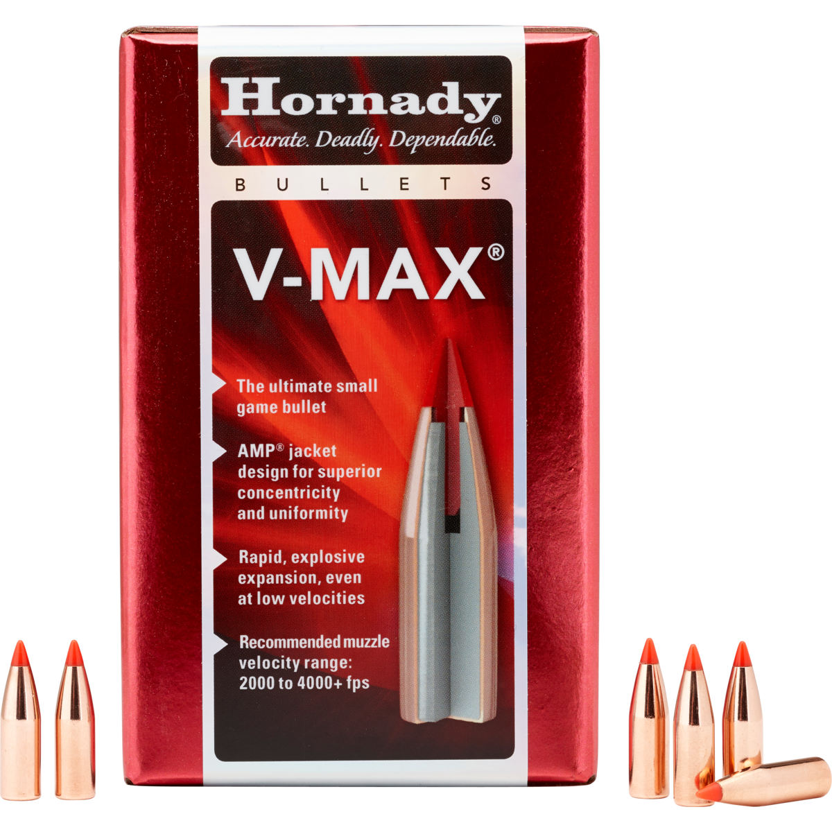 Hornady V-Max Bullets 22 Cal 60 Grain