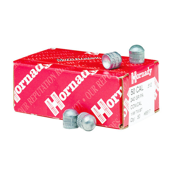 Hornady 50 Cal 240 gr PA Conical 240gr Projectiles (50ct) - Category ...