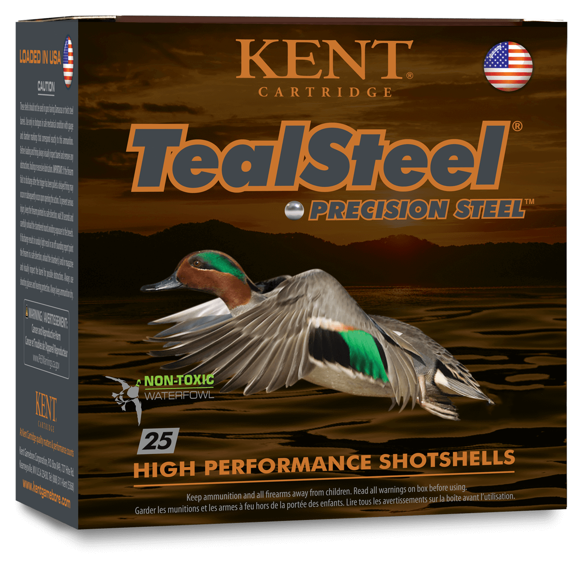 Kent Teal Steel 20 Gauge 3" Shot #6 1-1/4oz  (25-Rounds)