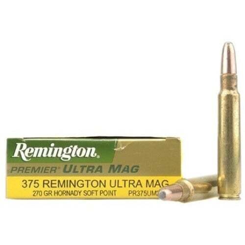 Remington Premier Ultra Mag. 375 Remington Ultra Mag. 270 Grain Hornady Soft Point