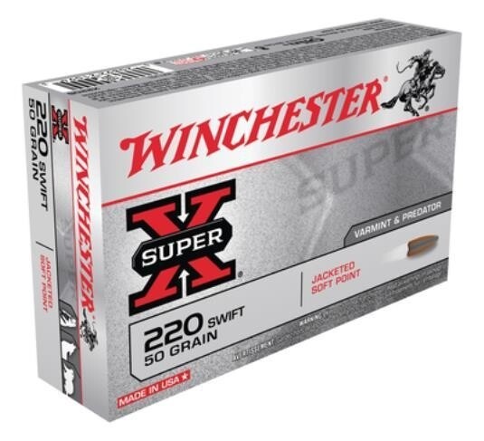Winchester Super-X 220 Swift 50 Grain PSP (20 Rounds)