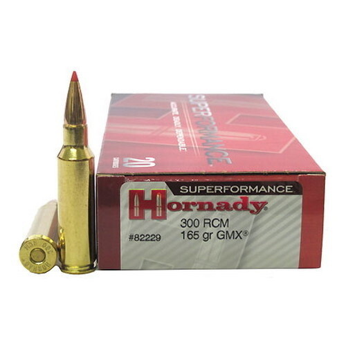 Hornady Superformance 300 RCM 165 Grain GMX  (20 Rounds)