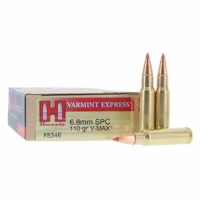 Hornady Varmint Express 6.8mm SPC 110 Grain V-Max
