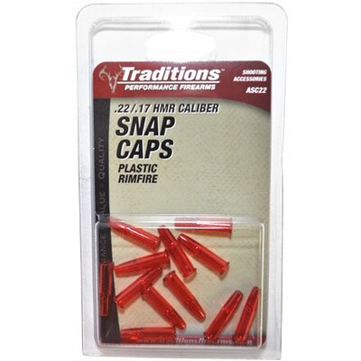 Traditions .22/.17HMR Cal Snap Caps Plastic Rimfire (12 Count)