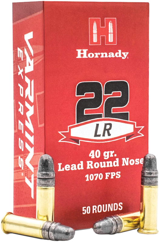 Hornady .22LR 40 Grain Lead Round Nose 1070FPS (50 Rounds)