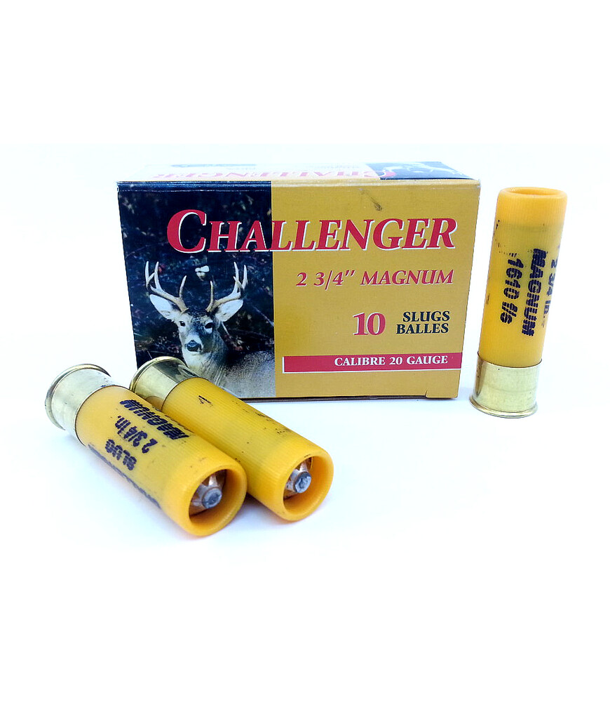 Challenger 20 Gauge Slug 2 3/4&quot; (10 Rounds)