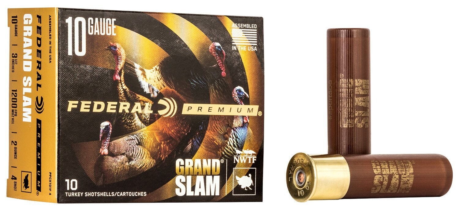 Federal Grand Slam Copper Plated Lead Shells 10 Gauge  3 1/2&quot; Shot #5 (10 Rounds)
