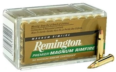 Remington Premier Magnum Rimfire 17 HMR 17 Grain AccuTip-V Boat Tail (50 Count)