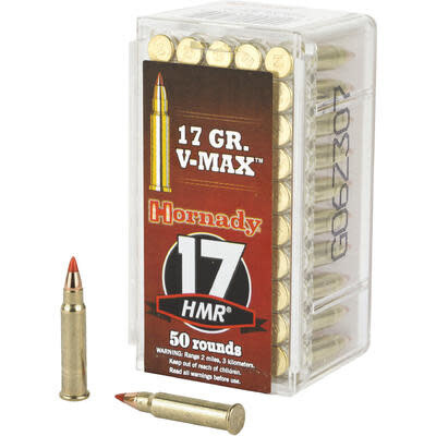 Hornady Varmint Express 17 HMR 17 Grain V-Max (50 Rounds) Hornady Varmint Express 17 HMR 17 Grain V-Max (50 Rounds)