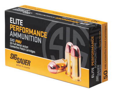 Sig Sauer Elite Performance 9mm 115 Grain (50 Rounds)
