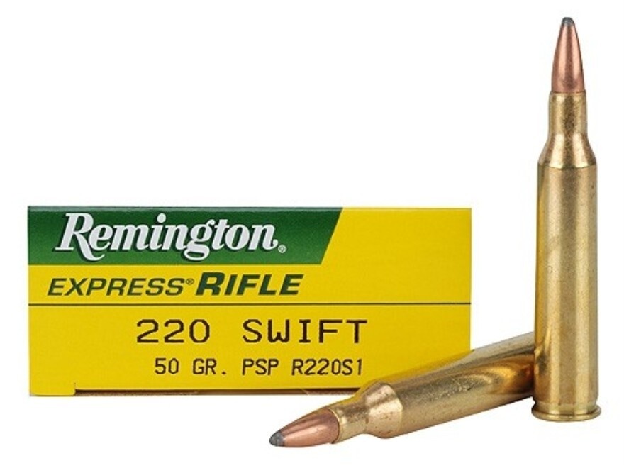 Remington 220 Swift 50 Grain PSP (20 Rounds)