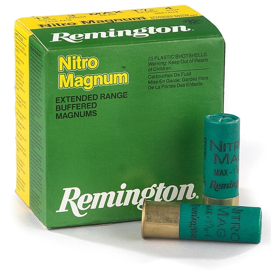 Remington Nitro-Steel High Velocity Magnum 12 Gauge 3 1/2" Shot #BB (25 Rounds)