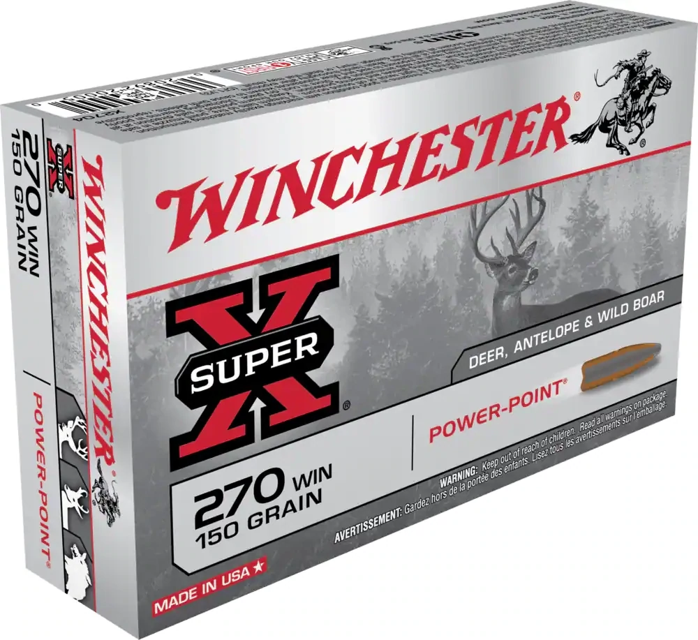 Winchester Super-X 270 Win 150 Grain Power-Point  (20 Rounds)