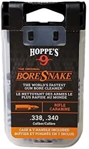 Hoppe's BoreSnake w/ Carry Case & Pull Handle .338-.340