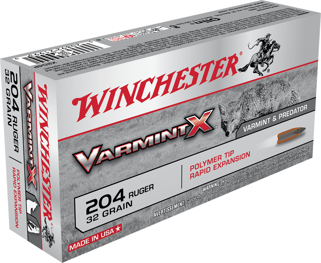 Winchester Varmint X .204 Ruger 32 Grain PT (20-Rounds)