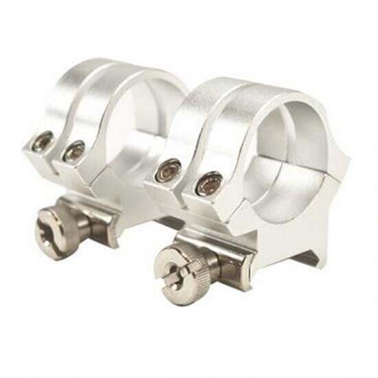 Weaver 1" Medium Silver Rings up to 40mm Objective