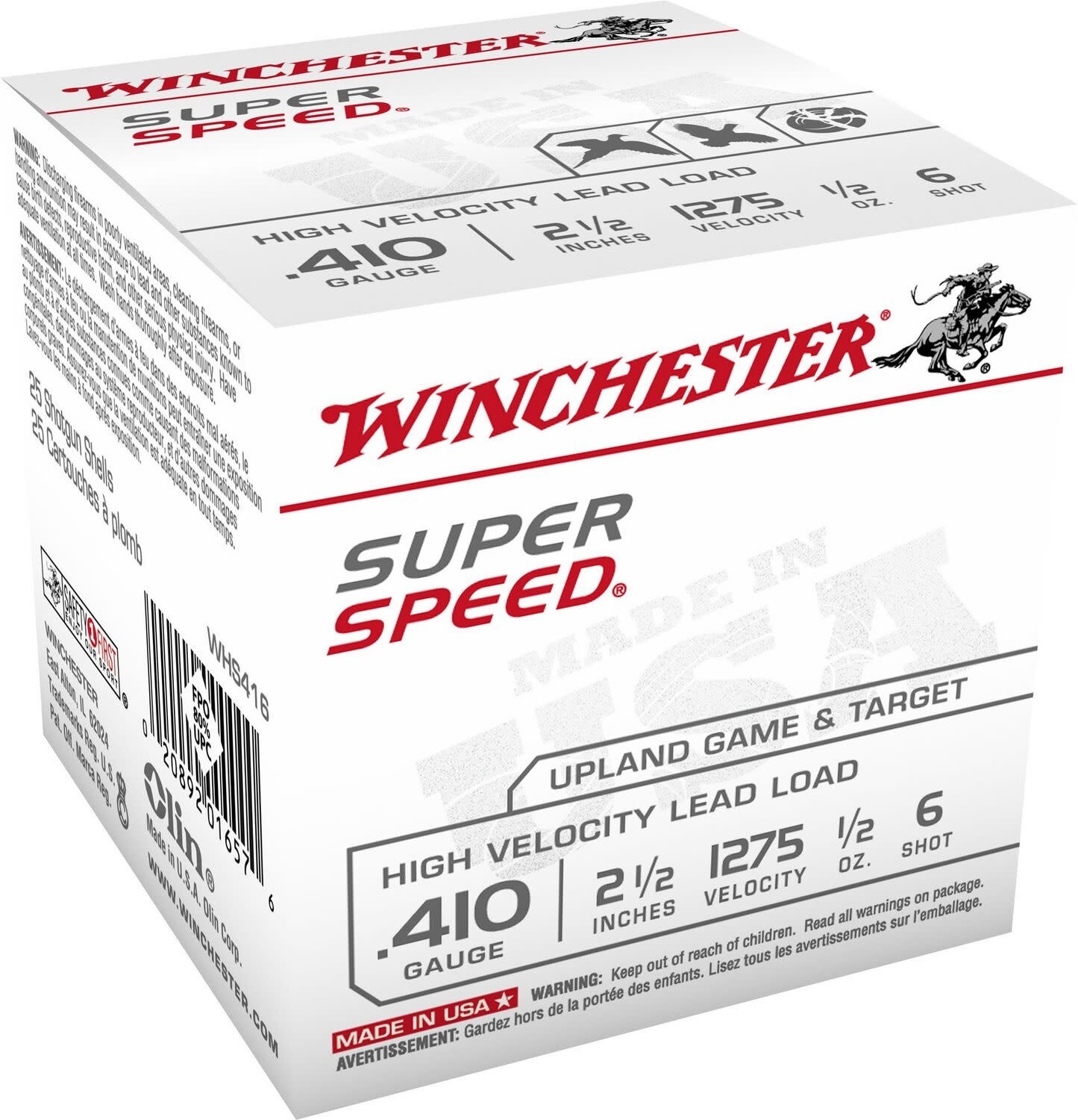 Winchester Super Speed 410 Gauge 2 1/2" 1/2oz #6 (25 Rounds)