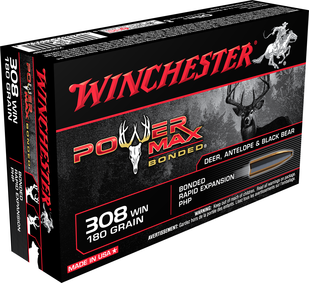 Winchester Power Max Bonded 308 Win 180 Grain (20 Rounds)
