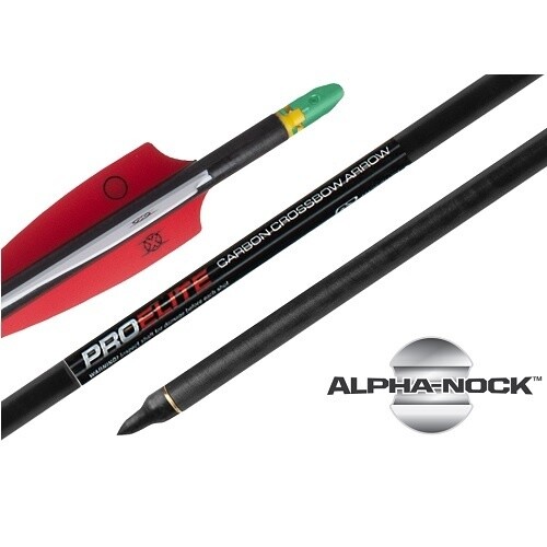 Ten Point Alpha-Nock Carbon Crossbow Arrows 20&quot; Pro Elite 400 (3-Pack)