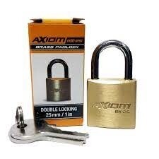 Axiom BX25 Keyed Brass Padlock Double Locking 25mm/1"