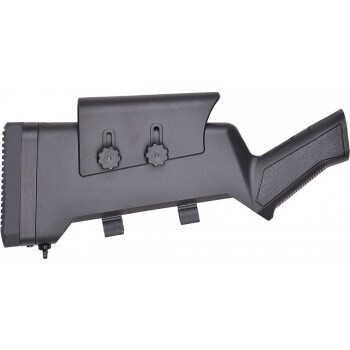 Canuck Tactical Stock w/ Adjustable Cheek Piece and Shell Holder Compatible w/ Most 12 Gauge Turkish Pump and SA Shotguns