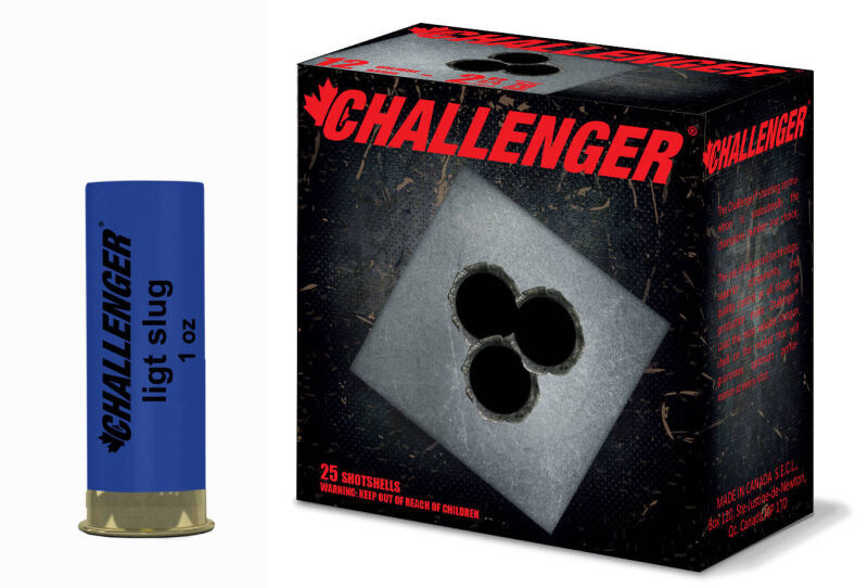 Challenger Low Recoil Target Slug 12 Gauge 2 3/4" 1 oz (100 Rounds)