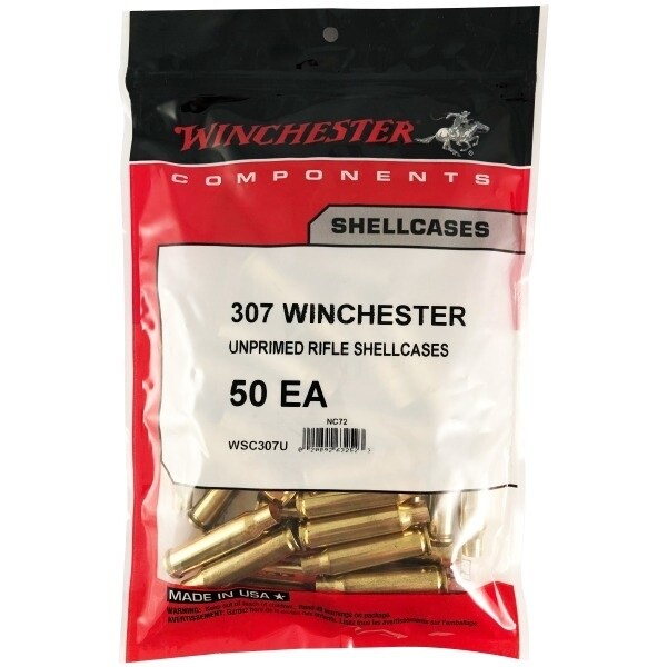 Winchester Unprimed Brass 307 Winchester 50 Count