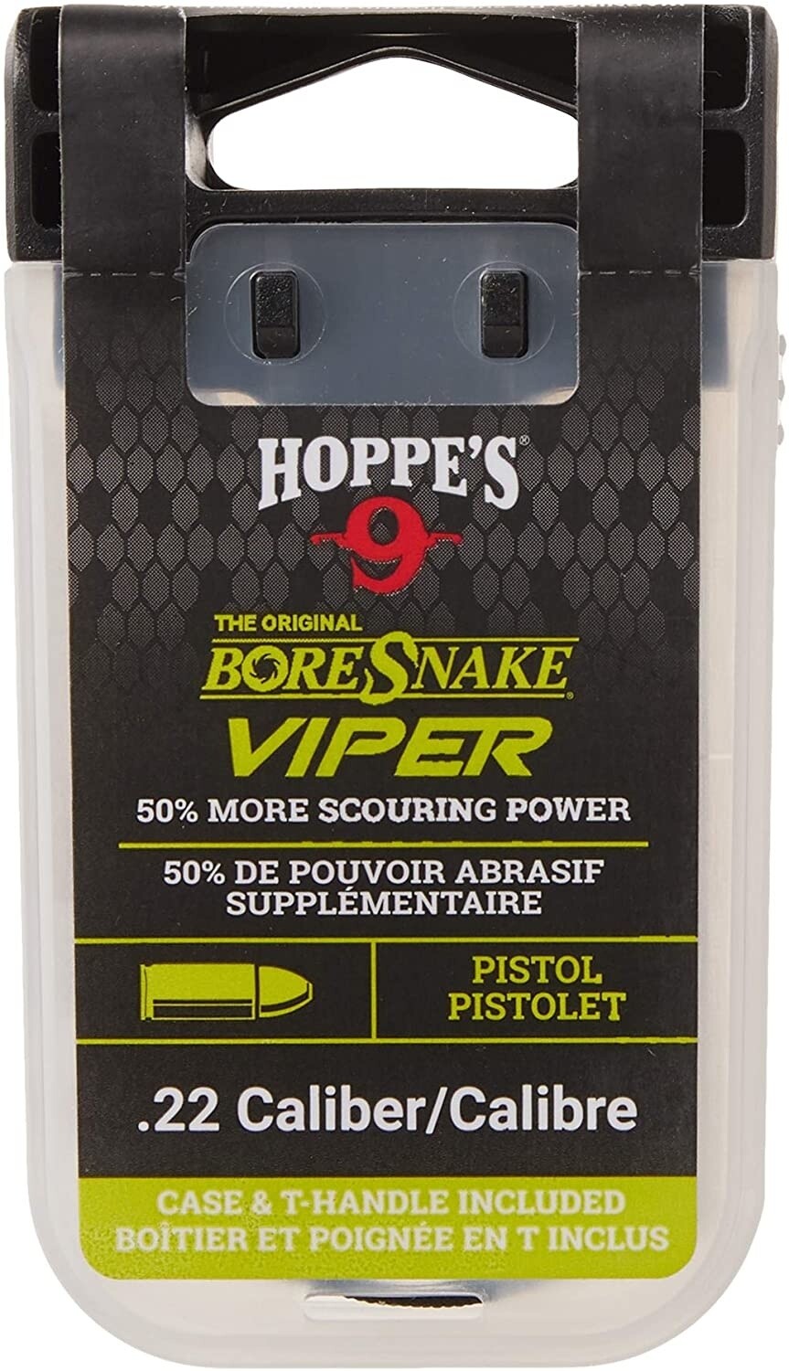 Hoppe's Boresnake Viper .22 Caliber Pistol Case & T-Handle