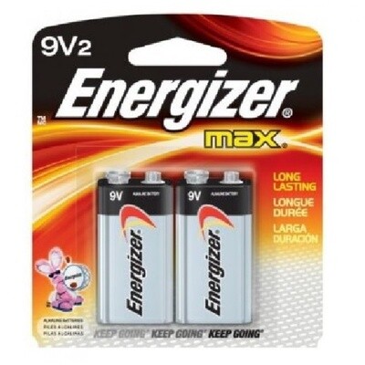 Energizer Batteries 9V 2