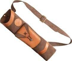 Bear Traditional Back Quiver Brown Leather