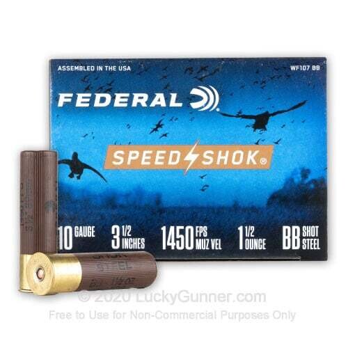 Federal 10 Gauge 3 1/2&quot; BB Steel (25 Rounds)