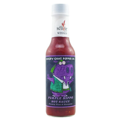 Angry Goat Pepper Co. Hot Sauce Purple Hippo 5 Fl Oz
