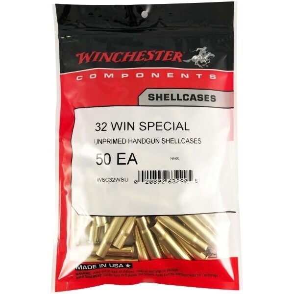 Winchester Unprimed Brass 32 Win Special 50 Count