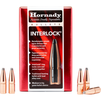 Hornady InterLock Bullets .270 Cal 140 Grain BTSP (100 Count)