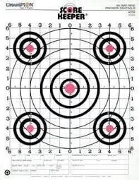 Champion Score Keeper 100-Yard Sight-In Rifle Target (12-Pack)