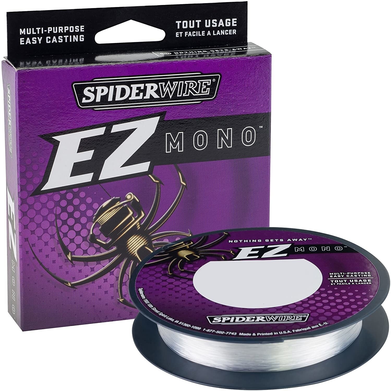 Spiderwire EZ Mono Fluorescent Clear/Blue 10 Lbs 220 Yds