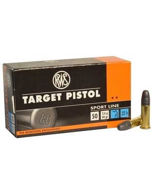 RWS Target Pistol 22 LR Sport Line 40 Grain (50 Rounds)